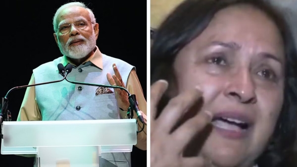  France woman unable to control emotion cried seeing PM Modi 