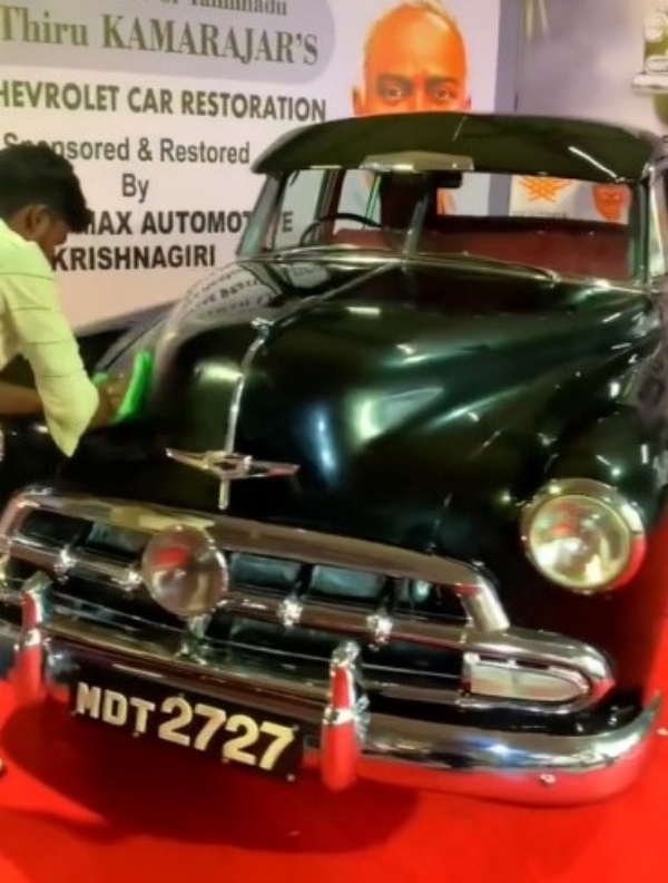  TN Former CM Kamarajar car renovated in Krishnagiri 