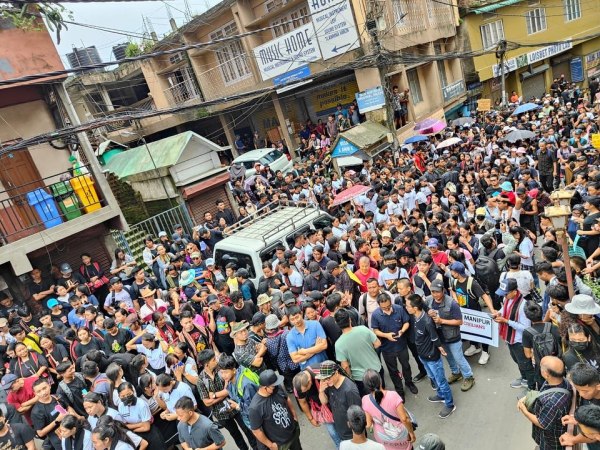  Mizos of Mizoram hold solidarity protest in support of Manipur Kuki tribals
