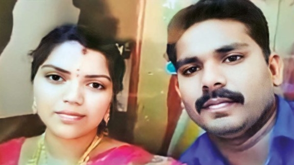 A paramilitary soldier along with his wife died in an accident on Theni Dindigul National Highway 