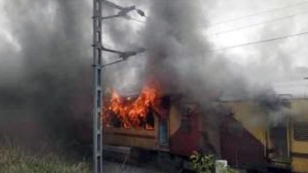 Falaknuma Express train 3 coaches catches fire in Telangana 