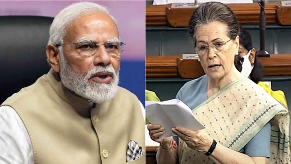 Parliament Monsoon Session: PM Modi meets Sonia Gandhi in Loksabha and engages brief conversation Parliament Monsoon Session: PM Modi meets Sonia Gandhi in Loksabha and engages brief conversation