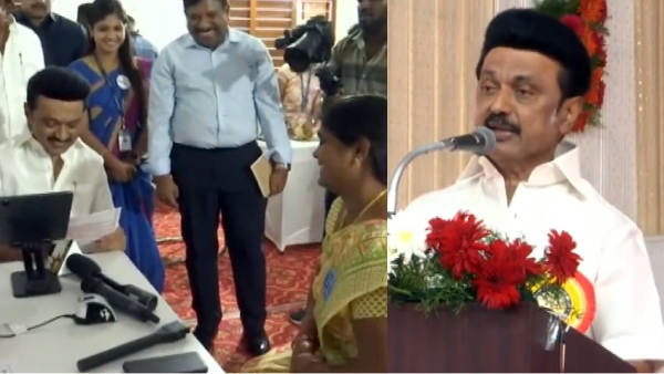 CM Stalin jovially ask a woman who praise him for his regime CM Stalin jovially ask a woman who praise him for his regime