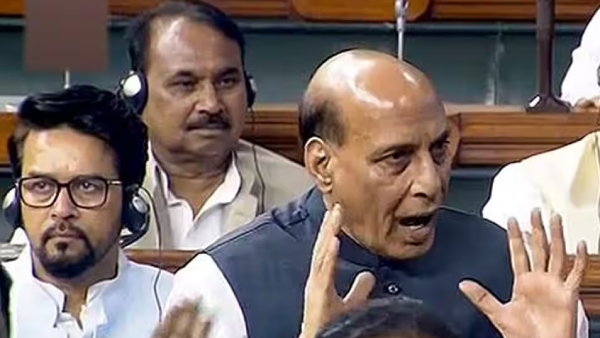 Rajnath Singh accepted to discuss about Manipur issue in Lok sabha Despite INDIA MPs protest 