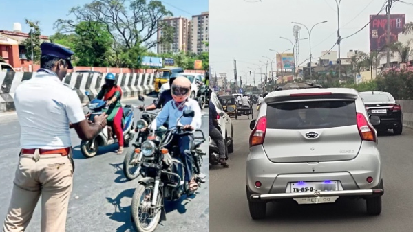 Whoever takes a photo of your car number plate in Chennai and sends it is definitely fined Whoever takes a photo of your car number plate in Chennai and sends it is definitely fined