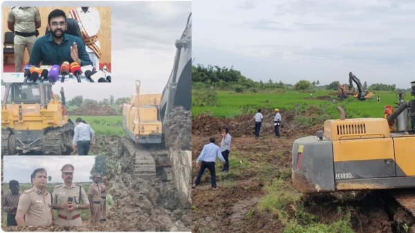  cuddalore NLC expansion canal excavating work started today 