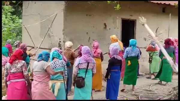  Naked paraded: Manipur Main Accused Huirem Heordas House demolished and set on fire by group of woman 