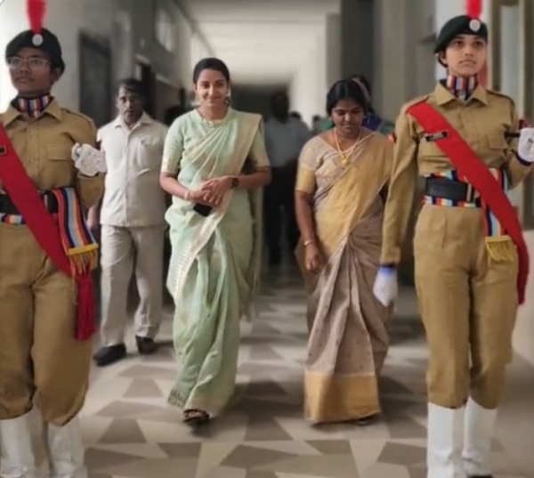 DMK Padma Priya share emotional video about Student to a Chief Guest in MWC collage 