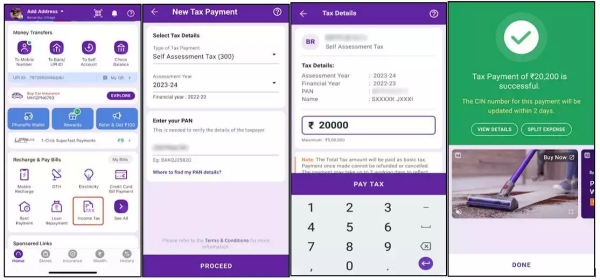 Can file ITR through Phonepe app? What is the truth? How to pay income tax easily?