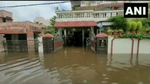 Haryana Home Minister Anil Vijs House in ambaa flooded followed by heavy rain 