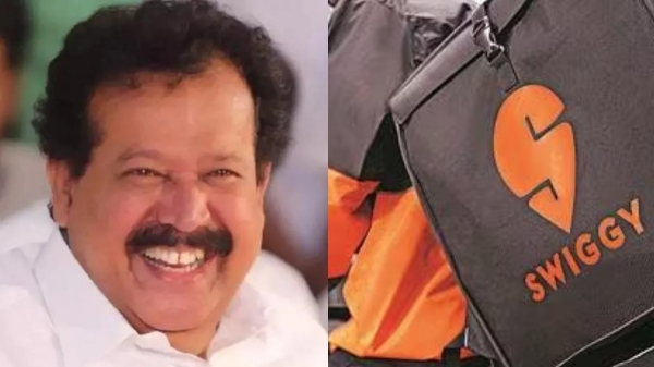 Swiggy delivery man come to Minister Ponmudi house to delivery food Swiggy delivery man come to Minister Ponmudi house to delivery food