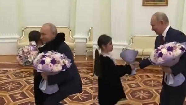 Russia President Vladimir Putin met with a girl from Derbent who was unable to see him during his trip 
