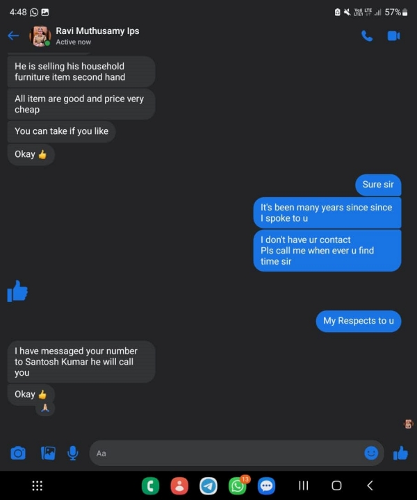  Former DGP Ravi complaint against fake facebook account fraud 