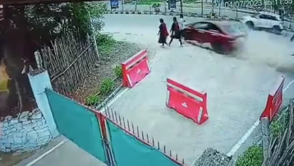 Three morning walkers including child were killed in a car collision in Hyderabad 