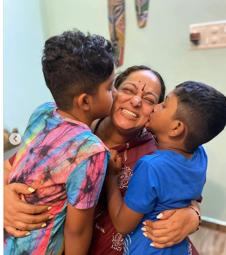 actor Ramarajan and Actress Nalini daughter and son latest photos actor Ramarajan and Actress Nalini daughter and son latest photos