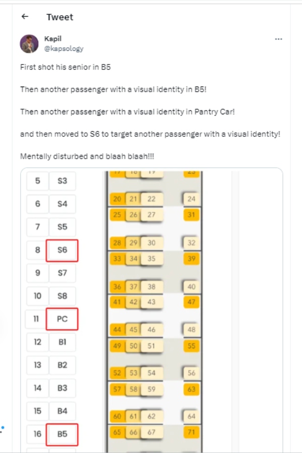 Did RAF police officer shoot only muslims by targetting them in Mumbai express train? 