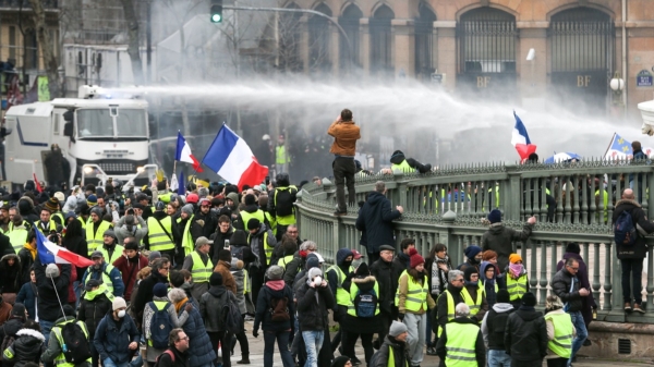  What is the reason behind heavy protest in France