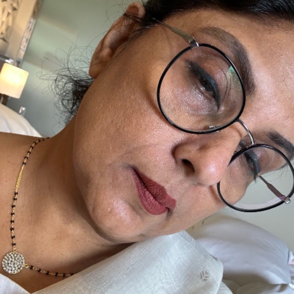 Actress Sripriya latest photo with actress Radhika Sarathkumar and her caption