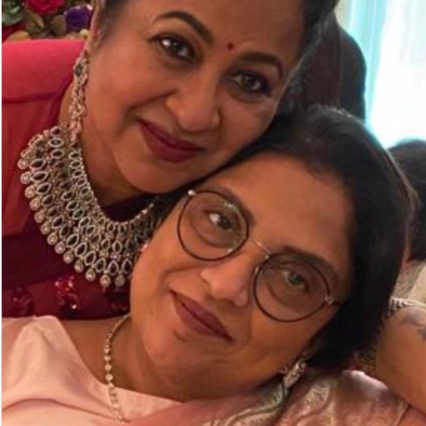 Actress Sripriya latest photo with actress Radhika Sarathkumar and her caption