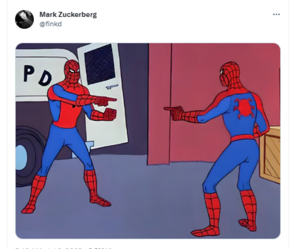  Mark Zuckerberg returned to Twitter after 11 years to drop a meme after the Threads launch