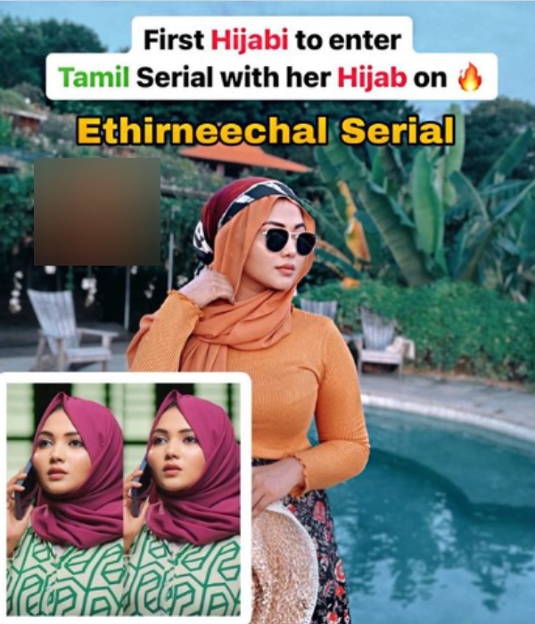 Ethirneechal Serial Ziba has published a passionate post on national television about the opportunity 
