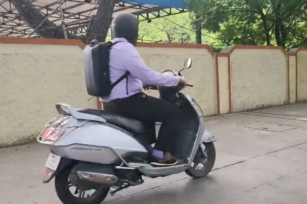 Youths beware: Penalty for riding a two-wheeler on a pedestrian path in Chennai 
