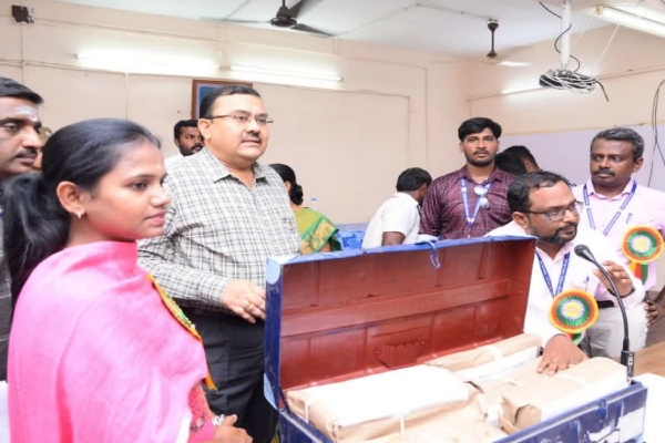 Postal votes recounting stopped in Tenkasi within minutes of the resuming Postal votes recounting stopped in Tenkasi within minutes of the resuming