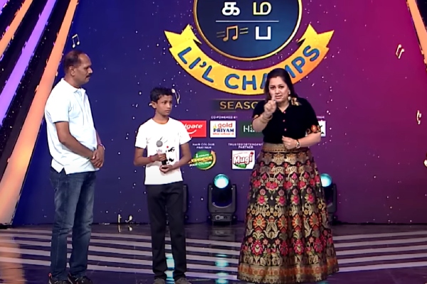 SaReGaMaPa Little Champion Season 3promo Actress Abhirami cried 