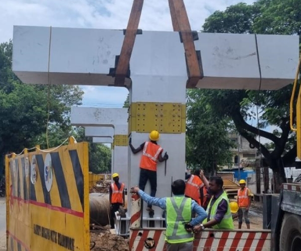Chennai Corporation is using steel for the first time in the construction of a new flyover 