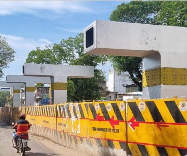 Chennai Corporation is using steel for the first time in the construction of a new flyover 