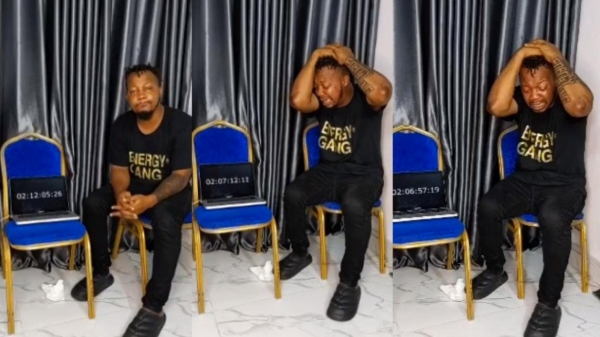 A week of non-stop crying for World Record attempt that ended in tears - Man Goes Blind Temporarily 