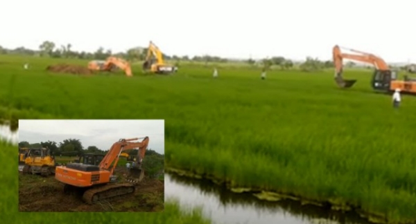 Villagers protest against NLC land acquisition attempt : 300+ police gathered