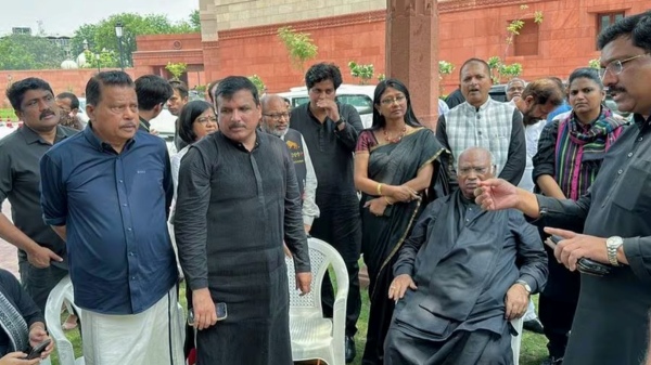 A delegation of MPs from INDIA going to Manipur 
