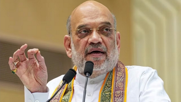 Minister Amit Shah went to rameshwaram temple in early morning