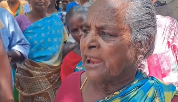 A video of an old woman speaking in that karaikal protest has shocked those in power A video of an old woman speaking in that karaikal protest has shocked those in power