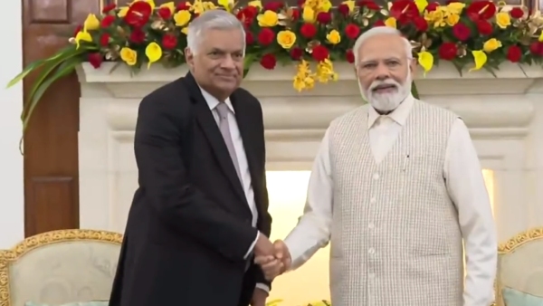 Sri Lankan President Ranil Wickremesinghe meets PM Modi