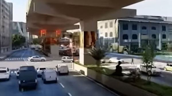  How will the new Teynampet to Saidapet road flyover for 3.5 km of distance look in Chennai? 