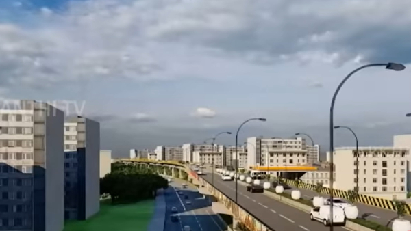  How will the new Teynampet to Saidapet road flyover for 3.5 km of distance look in Chennai? 