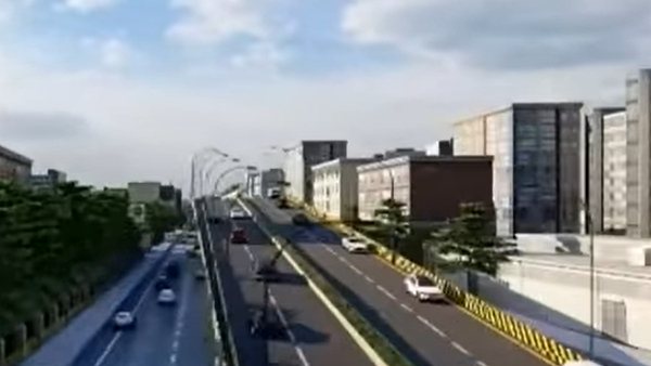  How will the new Teynampet to Saidapet road flyover for 3.5 km of distance look in Chennai? 