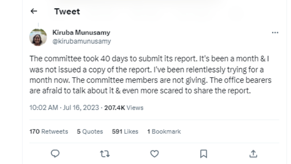  Why is Thirumavalavan not releasing the enquiry report on Viduthalai Siruthaikal Katchi Vikraman?