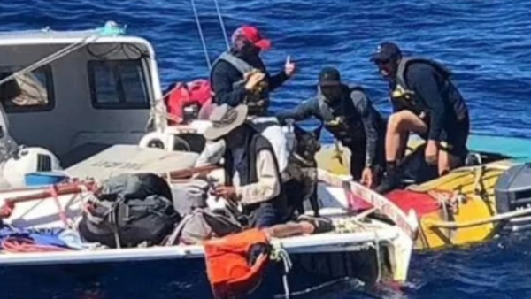  Man and his dog rescued after three months from pacific ocean