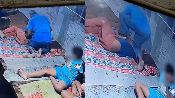  School principal beats and climbs in the chest of minor student