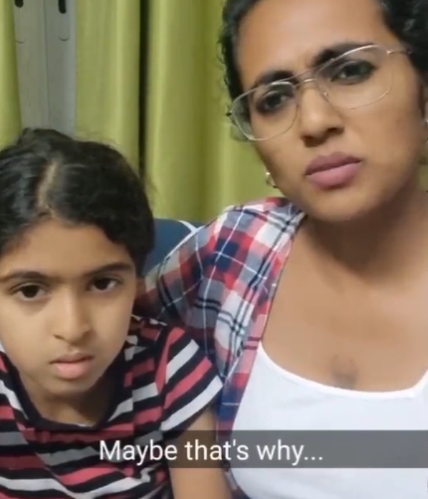 Mayas Amma Swati Jagadish says about there is wrong in pinching kids cheek despite they are old ladies 