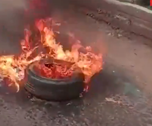 Strong opposition to NLC action; govt Bus glass broken in Neyveli 