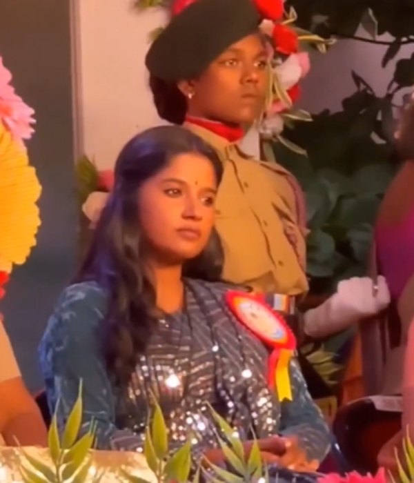 Actress Gabriella Sellus has shared a video of herself as a special guest at her school