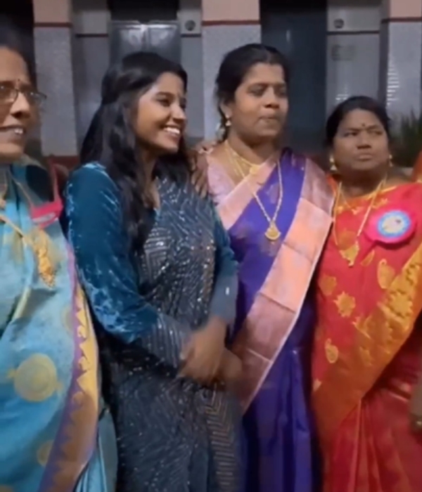 Actress Gabriella Sellus has shared a video of herself as a special guest at her school