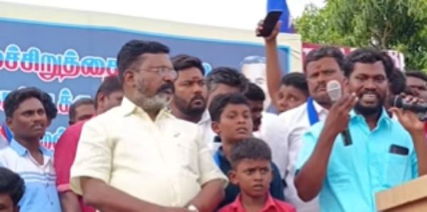 Wife and mother-in-law scolded me, VCK Gerald broke down and cried in front of Thirumavalvan in tenkasi Wife and mother-in-law scolded me, VCK Gerald broke down and cried in front of Thirumavalvan in tenkasi