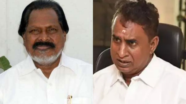 Tamil magan Hussain who gave the chair! SP Velumani refused to sit down in Admk conference foundation stone ceremony Tamil magan Hussain who gave the chair! SP Velumani refused to sit down in Admk conference foundation stone ceremony