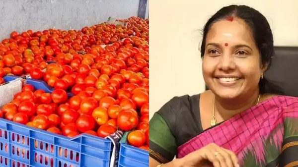 BJP MLA Vanathi Srinivasan condemns DMK on Tomato Price hike