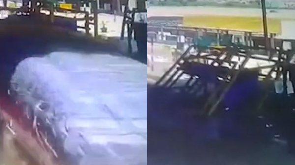Madurai : Vandiyur tollgate accident, Lorry smashes into controller room in full speed 
